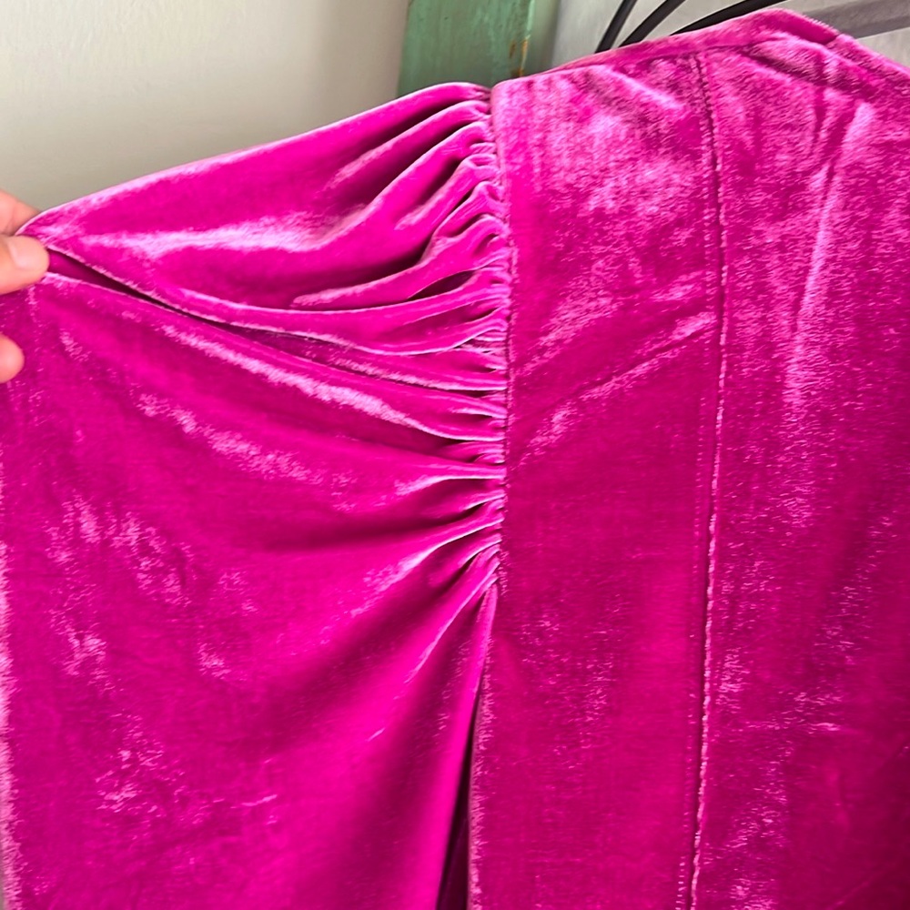 ๐๐๐ FREE PEOPLE HOLD ME TOP SIZE LARGE NWOT PINK VELVET ๐๐๐ - Picture 9 of 11